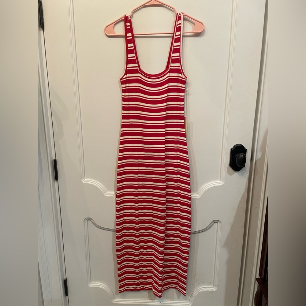 Summersalt Ribbed Square Neck Maxi Dress